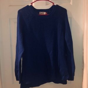 waffle knit sweater